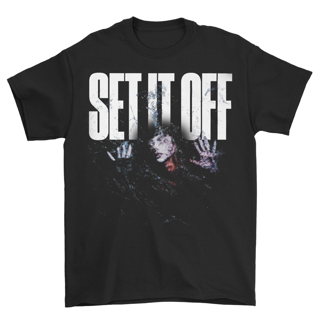 Set It Off - Album Cover T-Shirt and Splatter Vinyl Fan Pack
